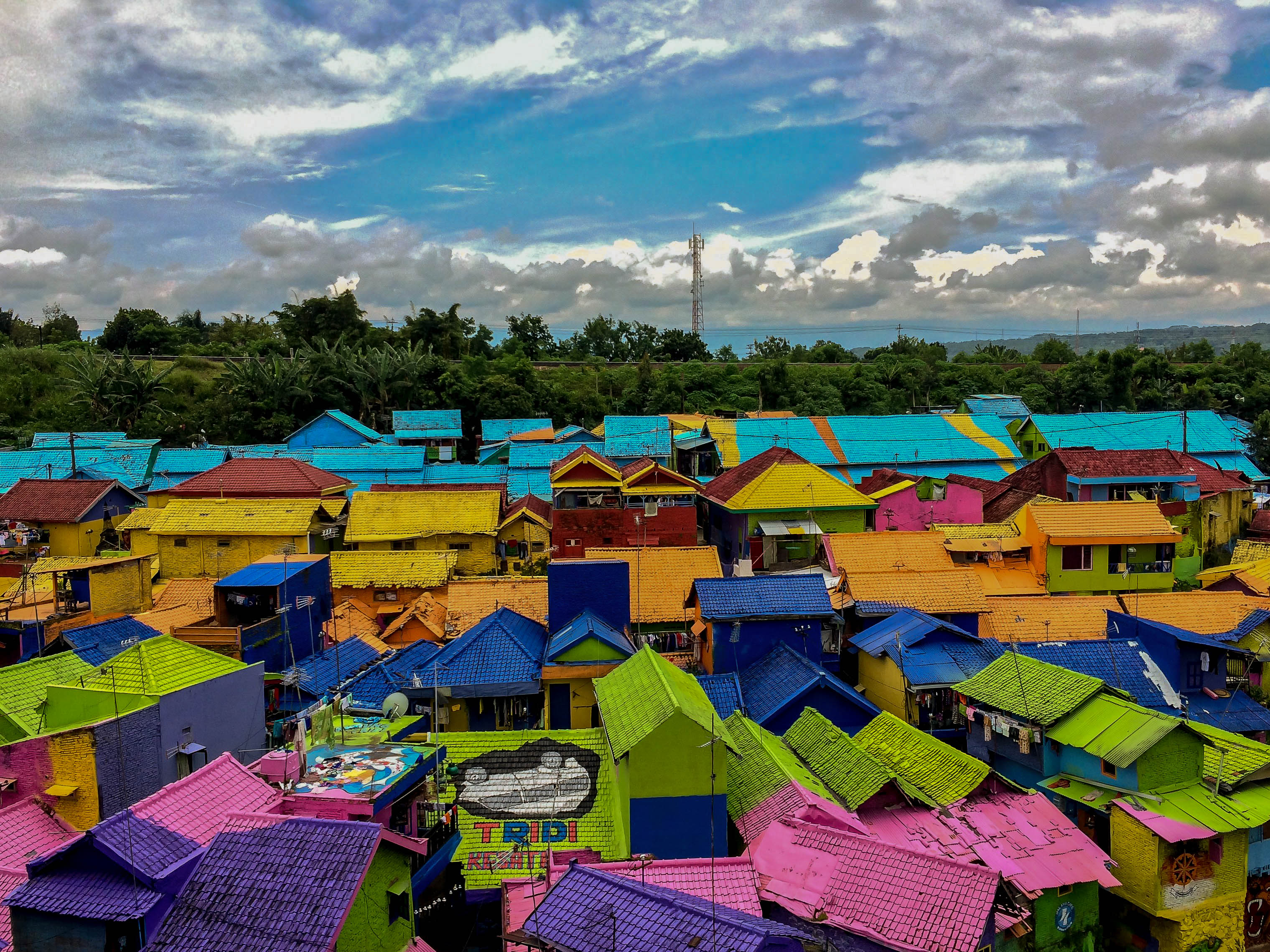Colourful rooftops
