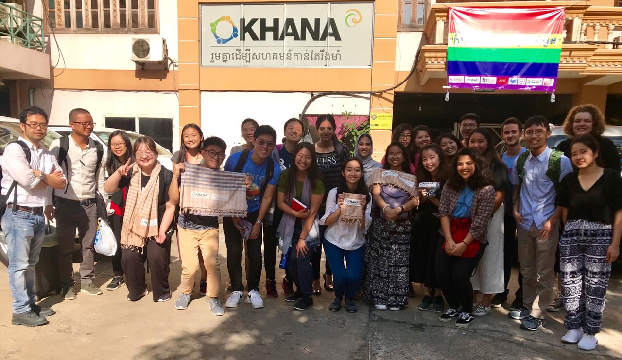 Students taking the 'Health of the Poor in Asia' module visited KHANA's main office in Cambodia.