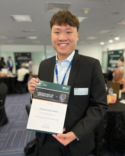 Jeremy Cheng with the Outstanding Achiever Award 2022