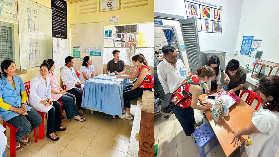 23 July_Sre Ambil Health Centre (doing water quality test)