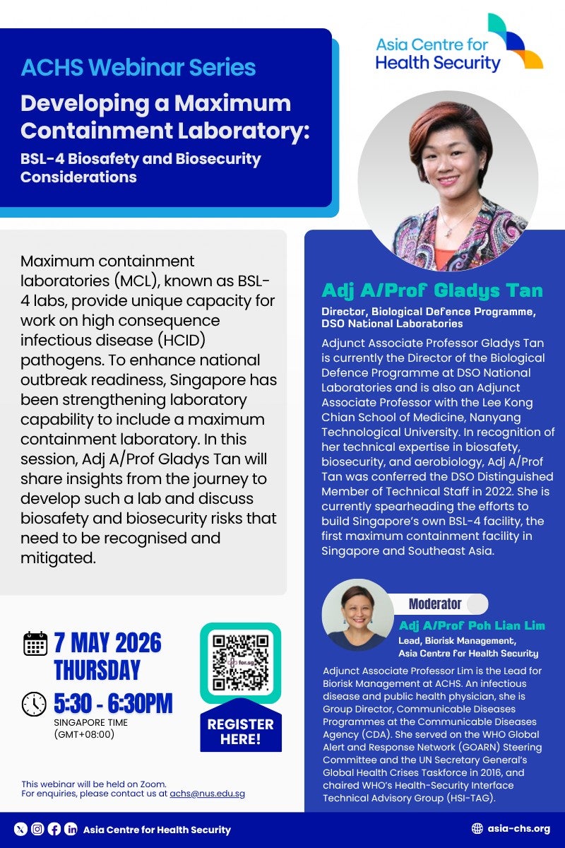 Developing a Maximum Containment Laboratory - ACHS Webinar