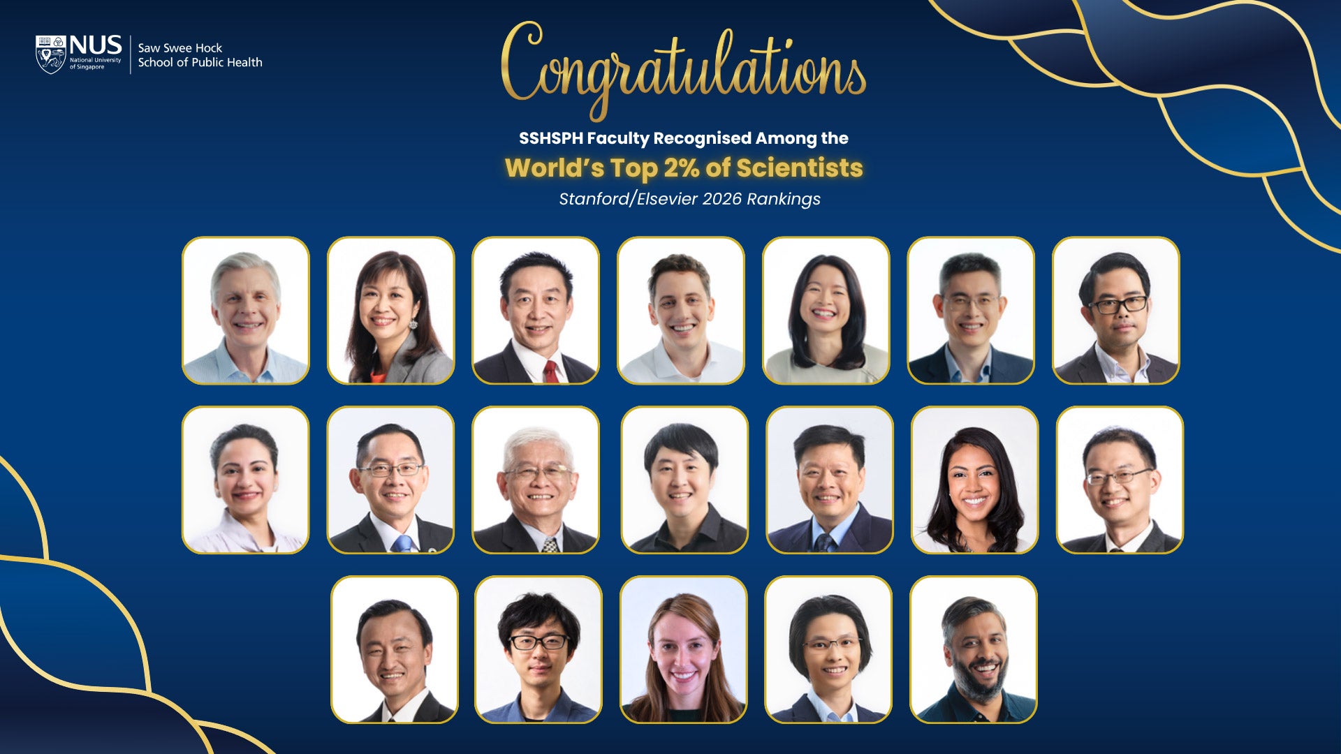 Congratulations to SSHSPH Faculty in Stanford Elsevier 2026 Rankings Congratulations to SSHSPH Faculty in Stanford Elsevier 2026 Rankings
