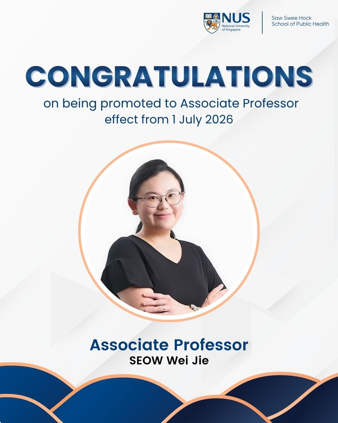 Congratulatory Post-Assoc Prof Wei Jie Congratulatory Post-Assoc Prof Wei Jie