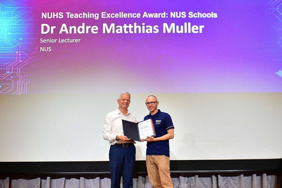 NUHS Teaching Excellence Award 2026 - Dr Andre Muller