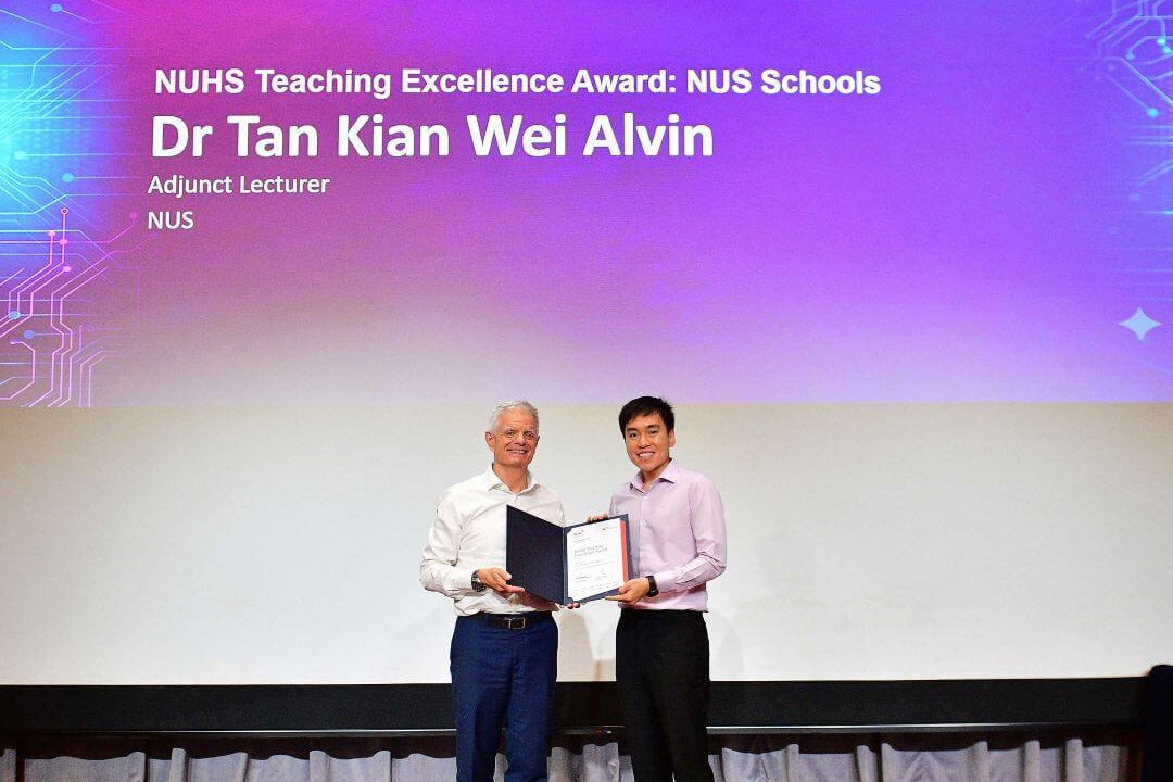 NUHS Teaching Excellence Award 2026 - Dr Tan Kian Wei Alvin